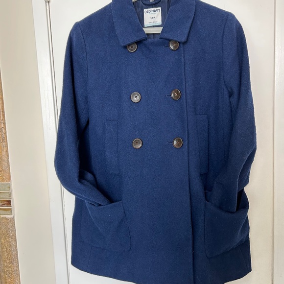 Double-breasted Old Navy Soft-Brushed Peacoat S - Picture 3 of 7